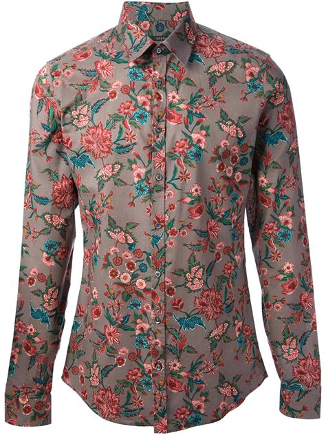 gucci mens floral shirt|real Gucci shirts for men.